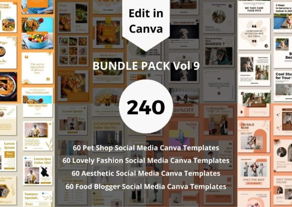240 Social Media Canva Templates Bundles: Your Design Shortcut