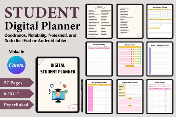 Master Your Semester with Digital Student Planner Canva Templates