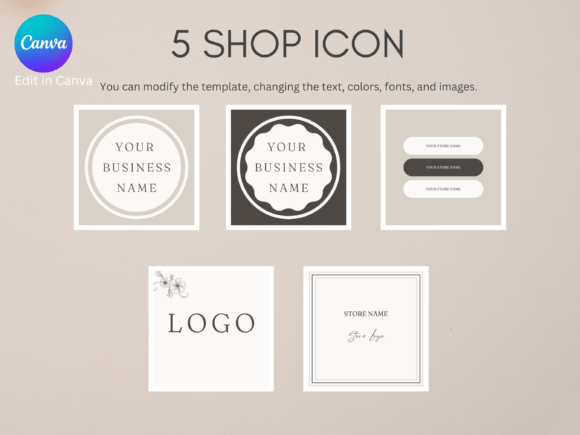 Minimalist Etsy Shop Icon Templates: Your Branding Shortcut