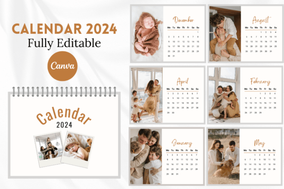 Personalize Your Year: The Calendar 2024 Canva Template