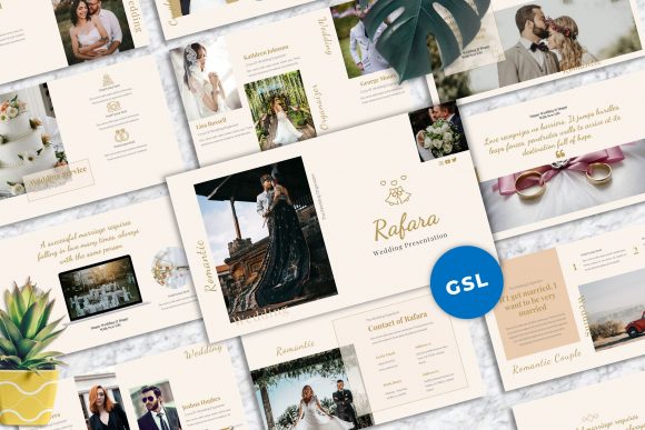 Rafara Wedding Googleslide Templates: Elegant Design for Your Big Day