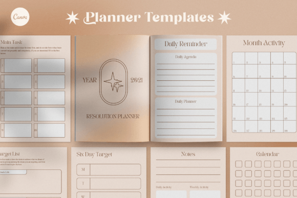 Resolution Planner Canva Templates: Your Framework for Intentional Design